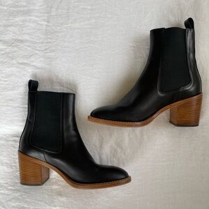 Jenni Kayne Frankie Chelsea Boot Black Leather